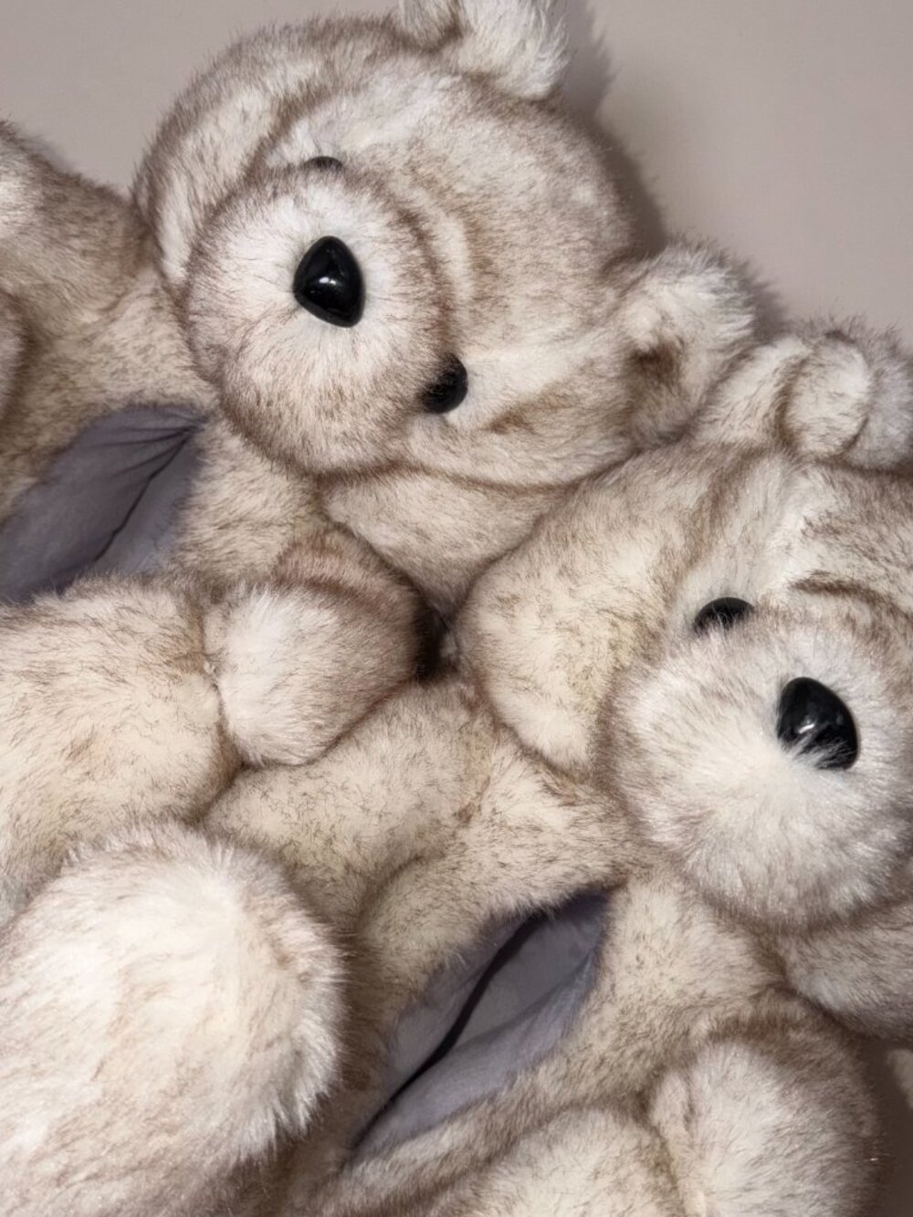 Konterfeit Luxury Teddy Bear Fur Slippers Toasted Marshmallow size S - Picture 9 of 9